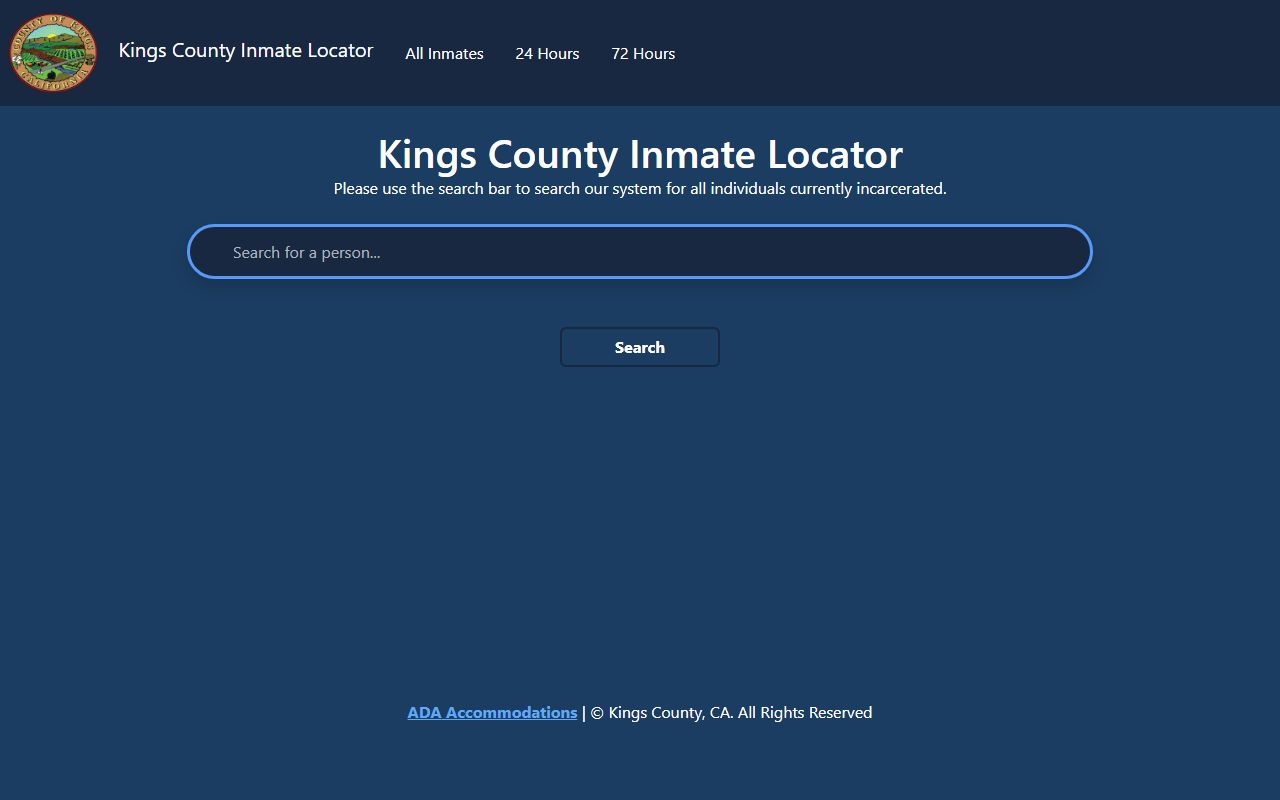 Kings County inmate locator for searching recent arrest records